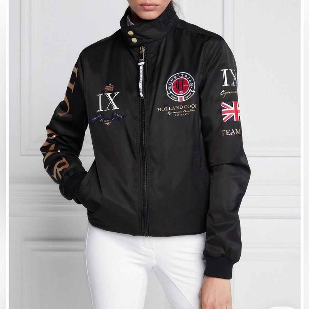 Holland Cooper Black Harrington Team Jacket